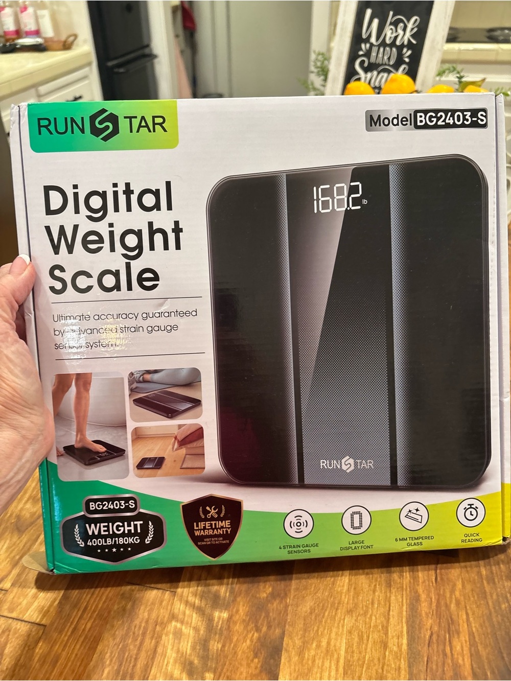 Brand New Run Star Digital Weight Scale - Black